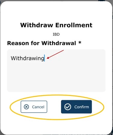 Withdraw Enrollment